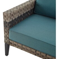 kitty hawk blue outdoor sofa set   