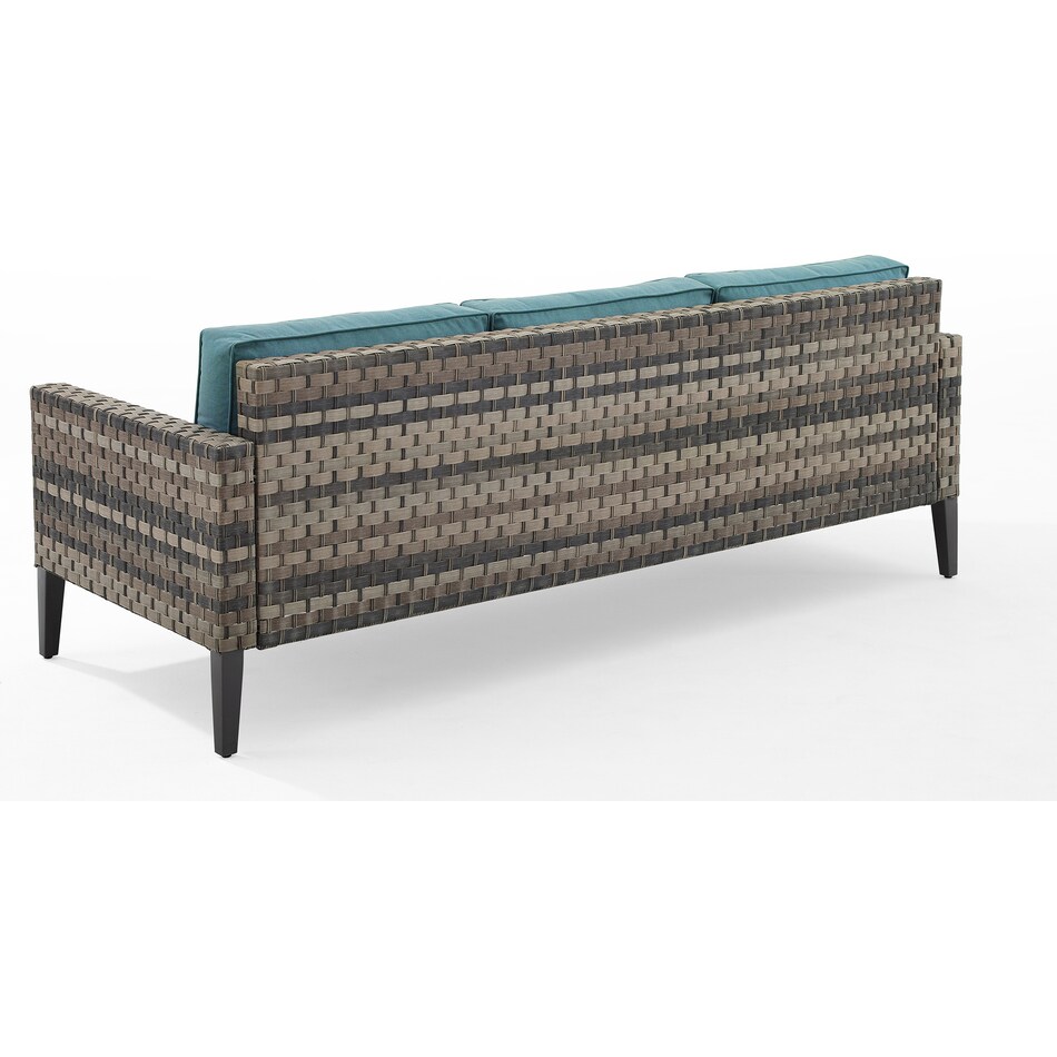 kitty hawk blue outdoor sofa   