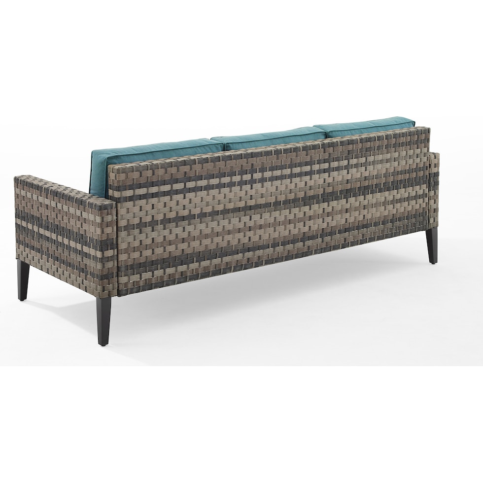 kitty hawk blue outdoor sofa   