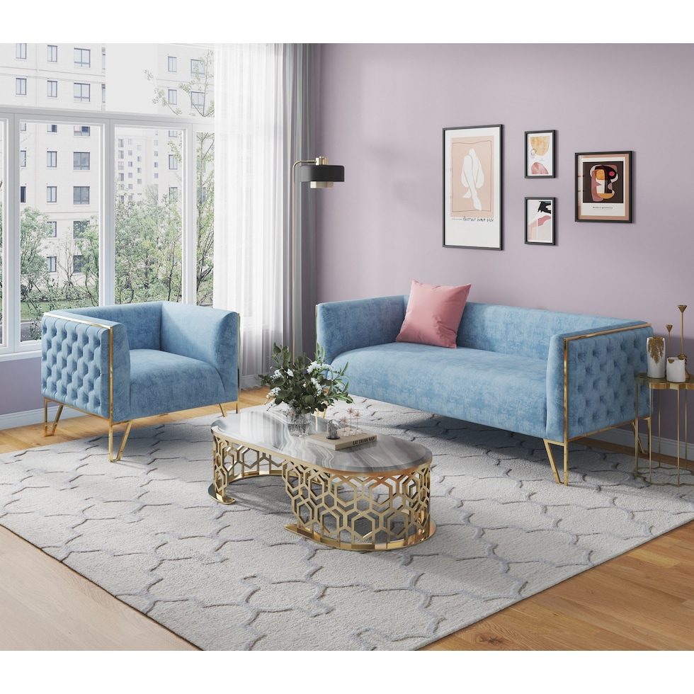 knightley blue gold  pc living room   