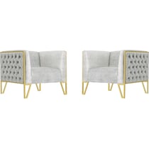 knightley gray gold chair   