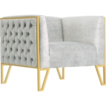 knightley gray gold chair   