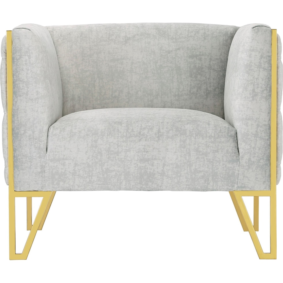 knightley gray gold chair   