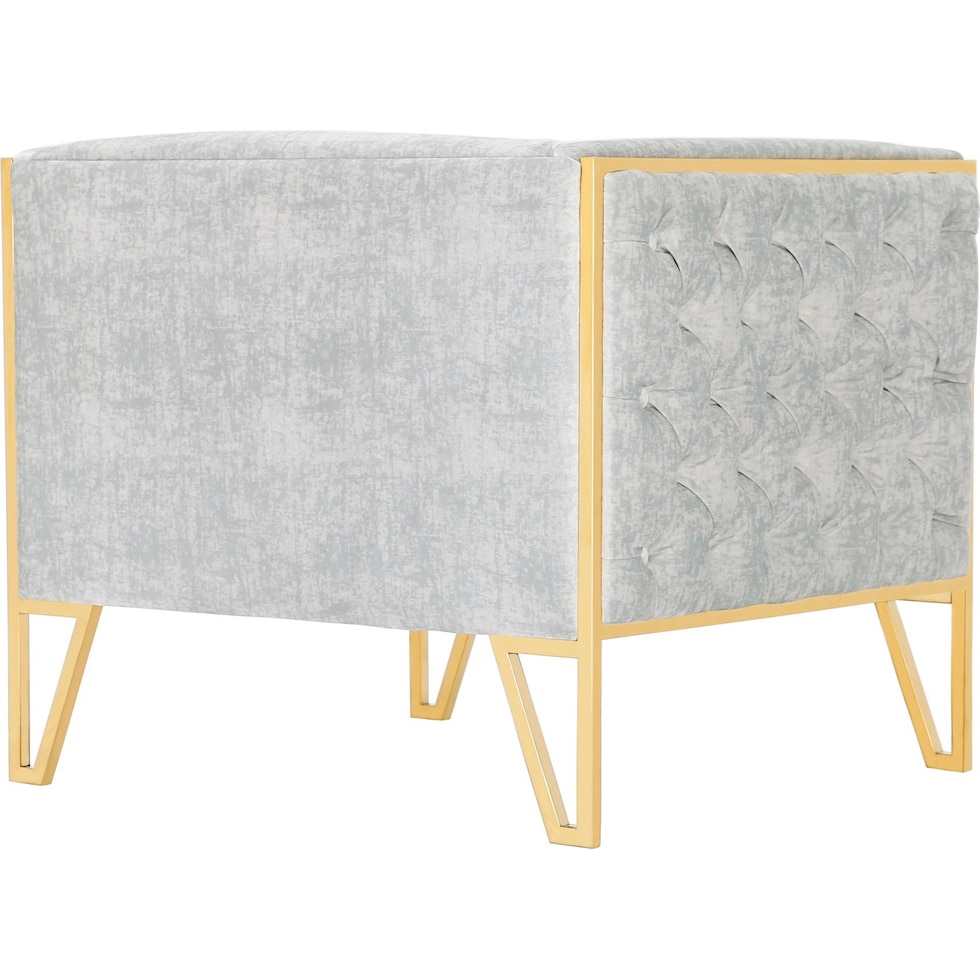 knightley gray gold chair   