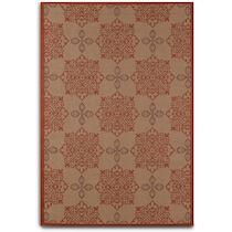 knot red outdoor area rug   