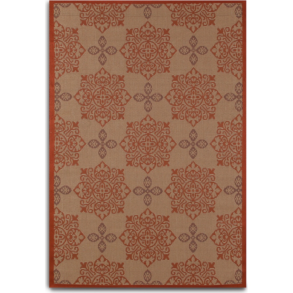 knot red outdoor area rug   
