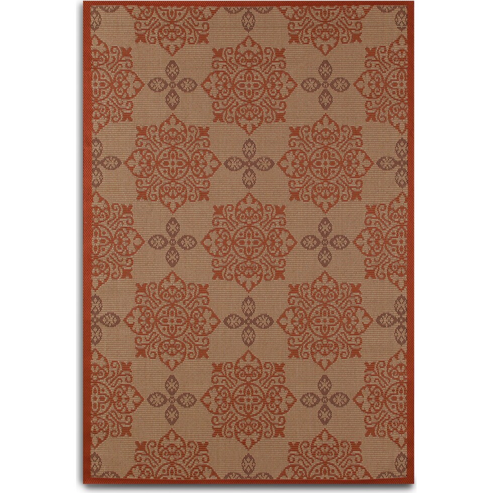 knot red outdoor area rug   