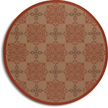 knot red outdoor area rug   
