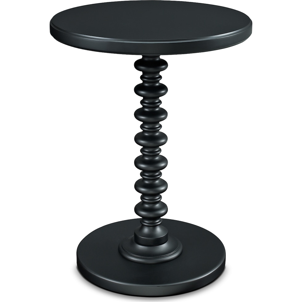 kobi black accent table   