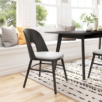 kodan black dining chair   