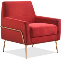 kodiak red accent chair   