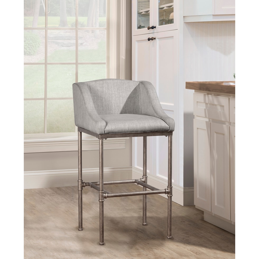 kofi silver bar stool   