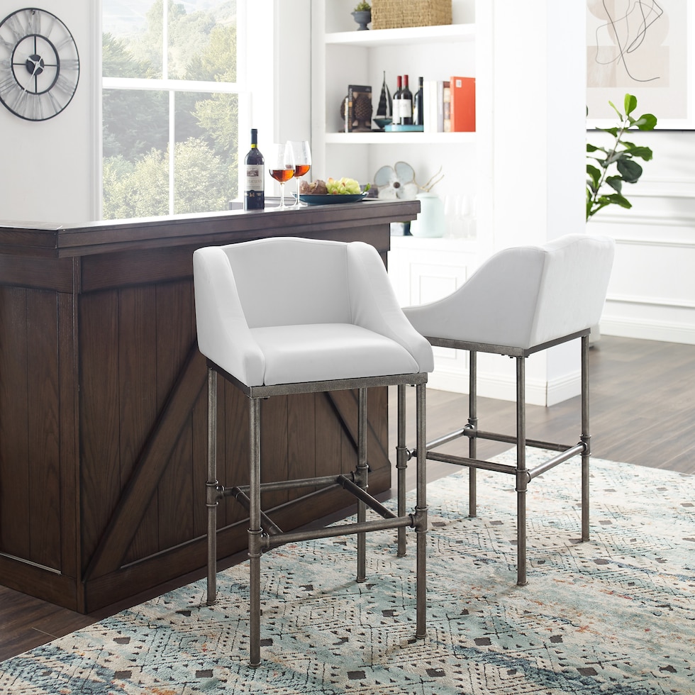 kofi white bar stool   