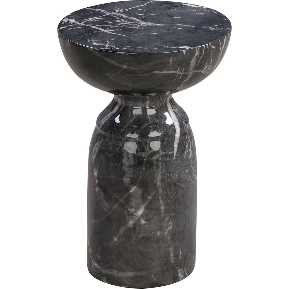 koi black accent table   