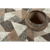 kolden brown gray light gray area rug  x    