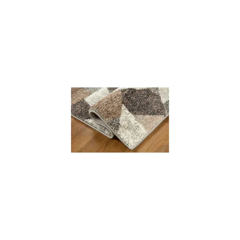 kolden brown gray light gray area rug  x    