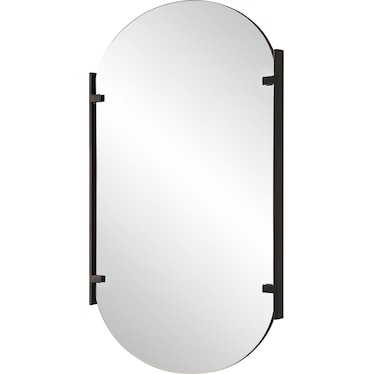 Kollyns Wall Mirror - Satin Black