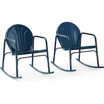 kona blue outdoor chair set   