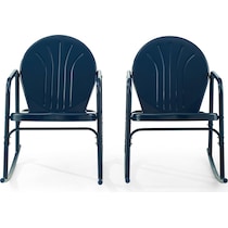 kona blue outdoor chair set   