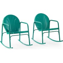 kona blue outdoor chair set   