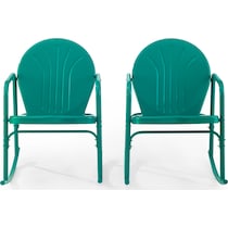 kona blue outdoor chair set   
