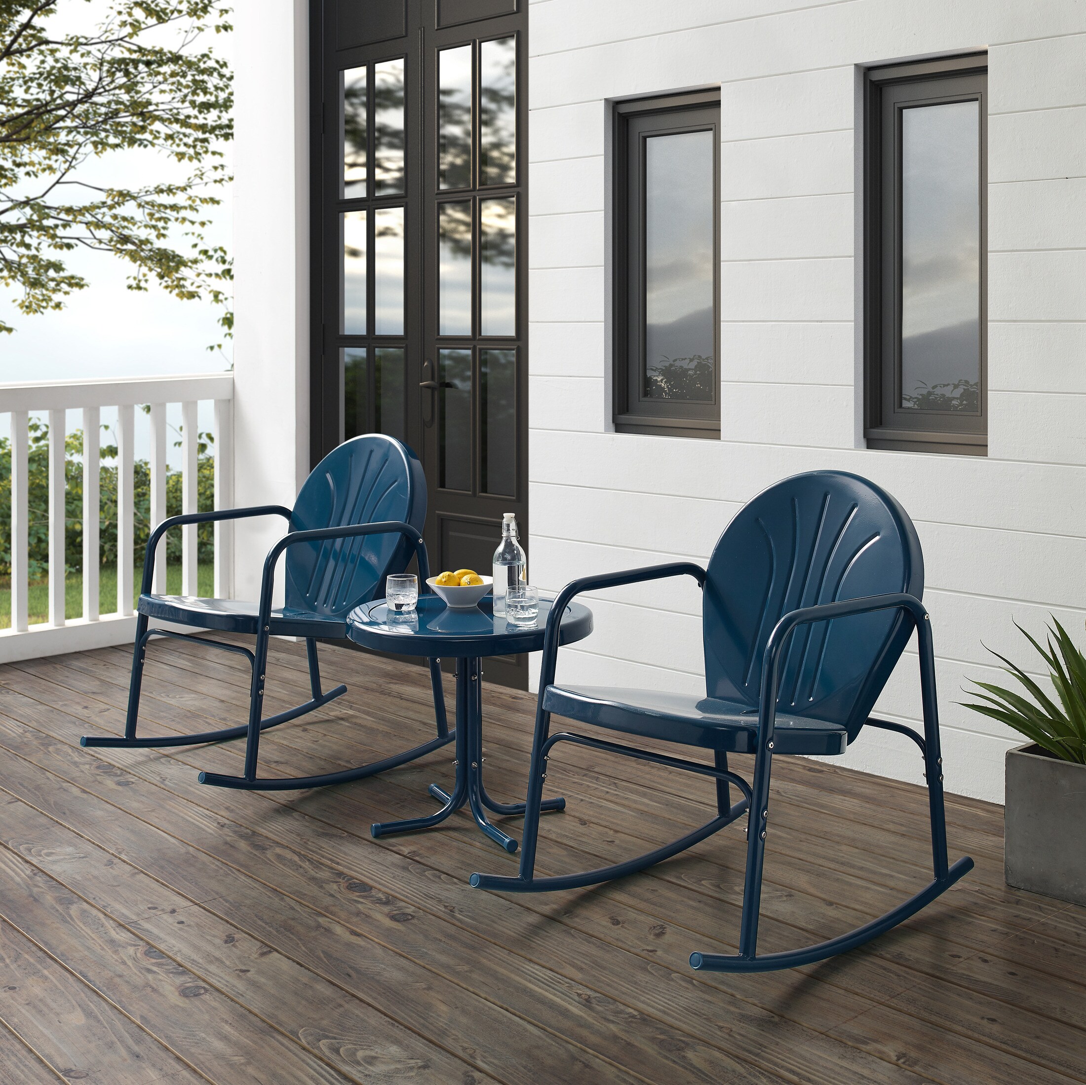 Set of 2 outdoor rocking chairs hot sale