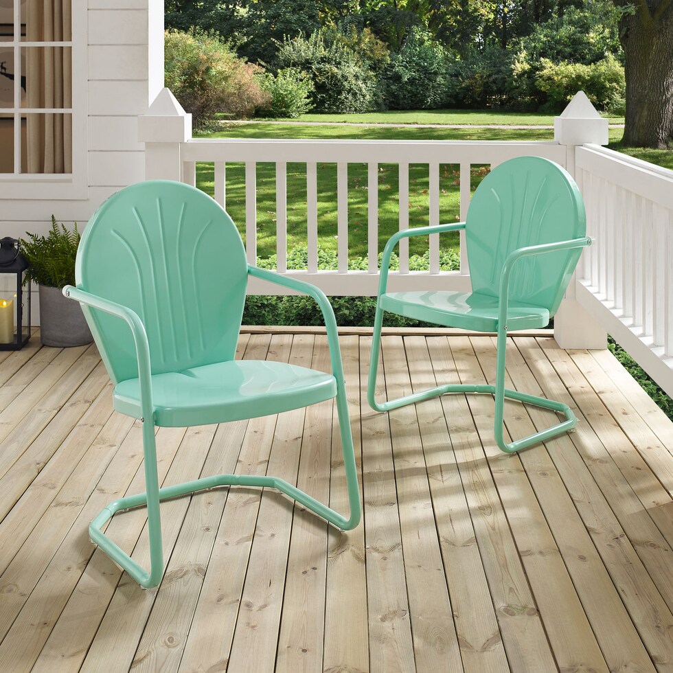 kona blue outdoor chair   