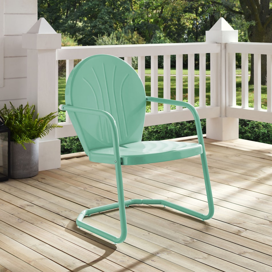 kona blue outdoor chair   