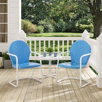 kona blue outdoor dinette   