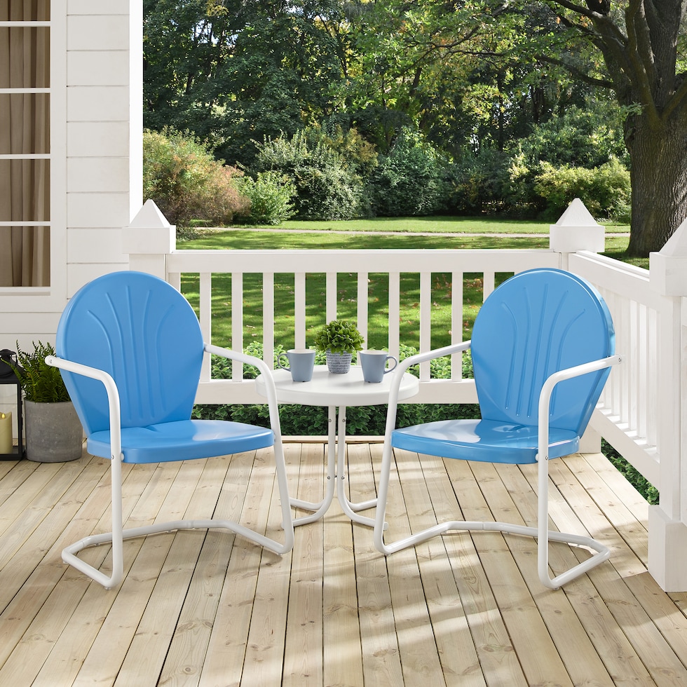 kona blue outdoor dinette   