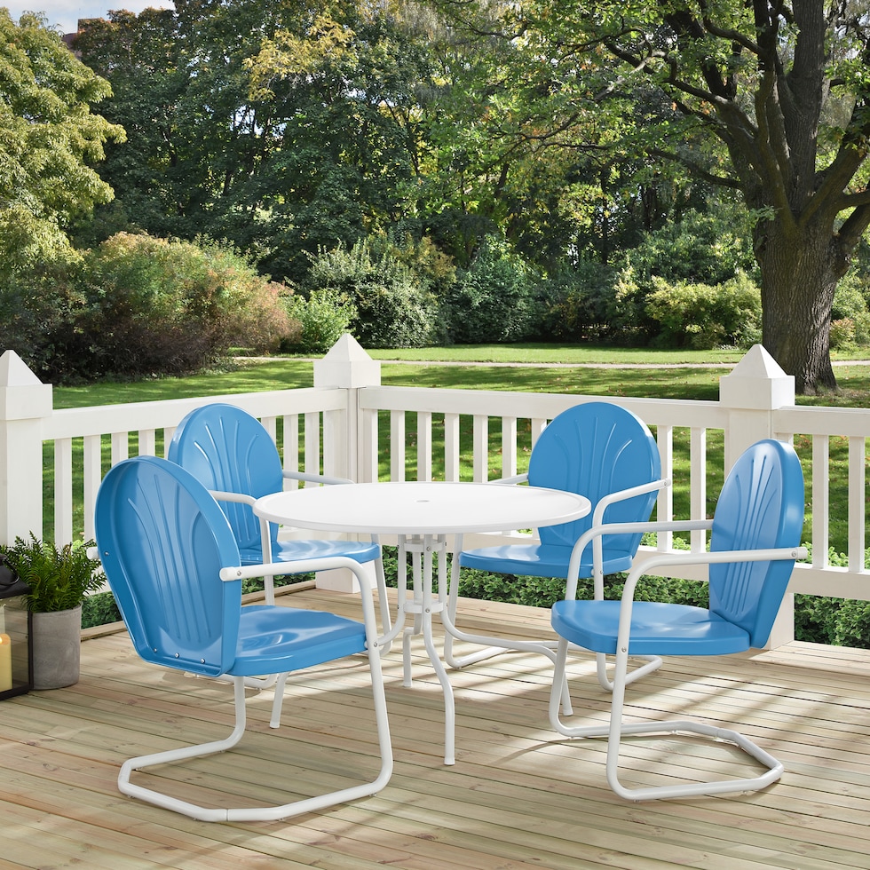 kona blue outdoor dinette   