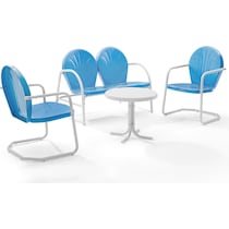 kona blue outdoor dinette   