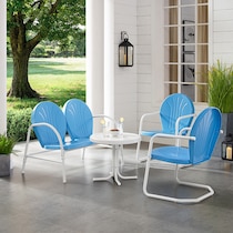 kona blue outdoor dinette   