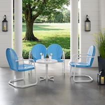 kona blue outdoor dinette   