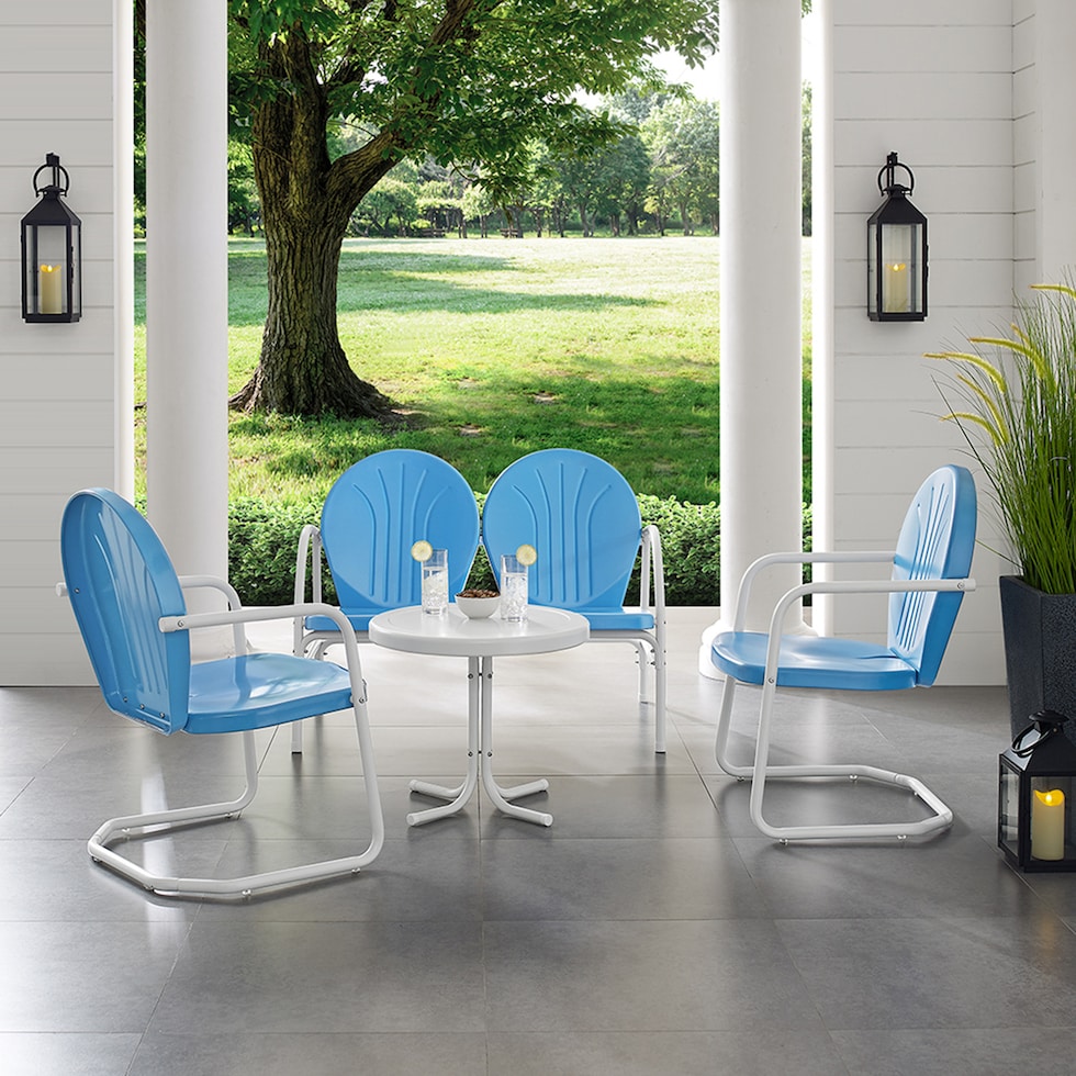 kona blue outdoor dinette   