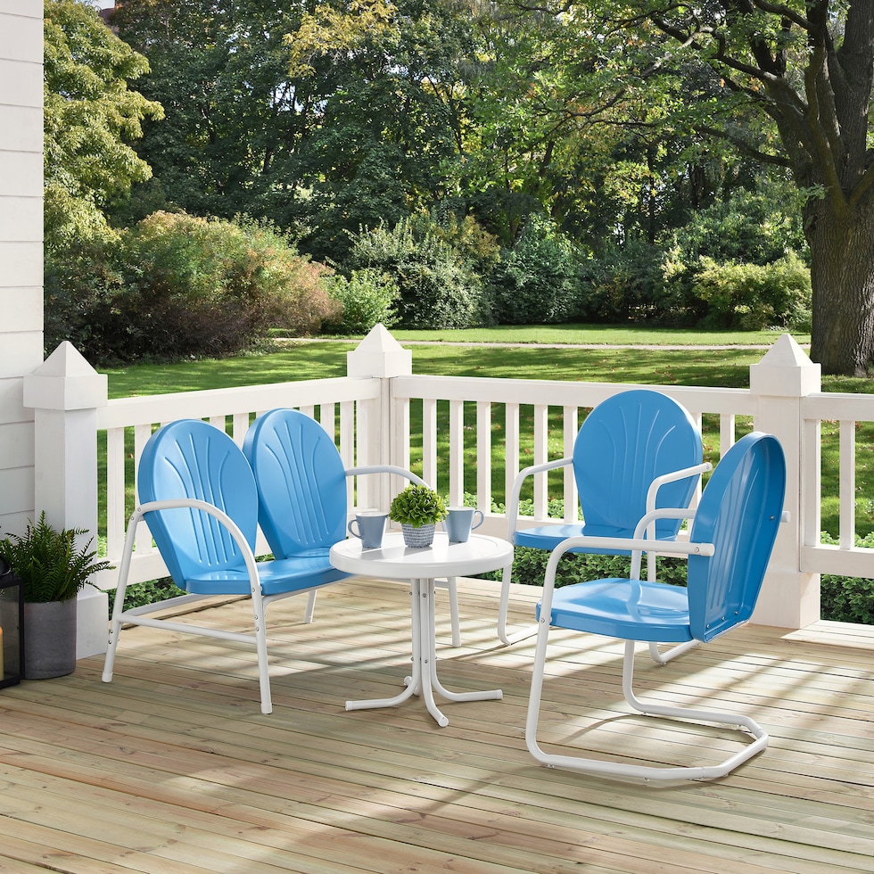 kona blue outdoor dinette   