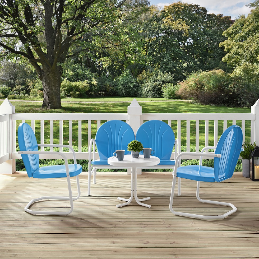 kona blue outdoor dinette   
