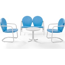 kona blue outdoor dinette   