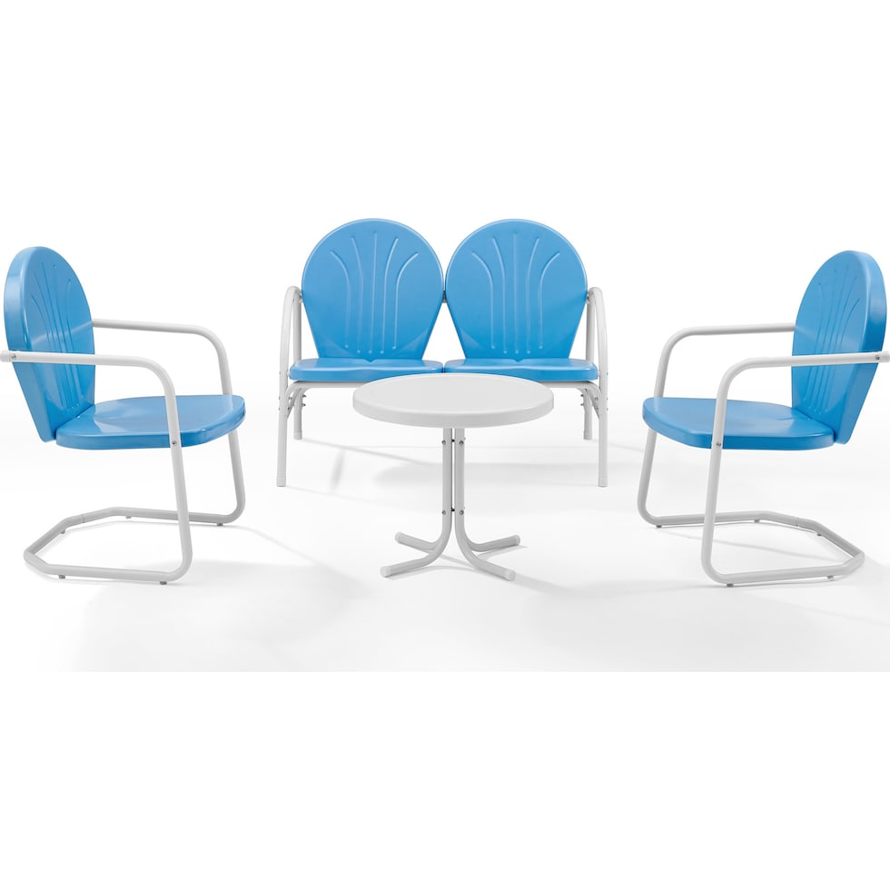 kona blue outdoor dinette   