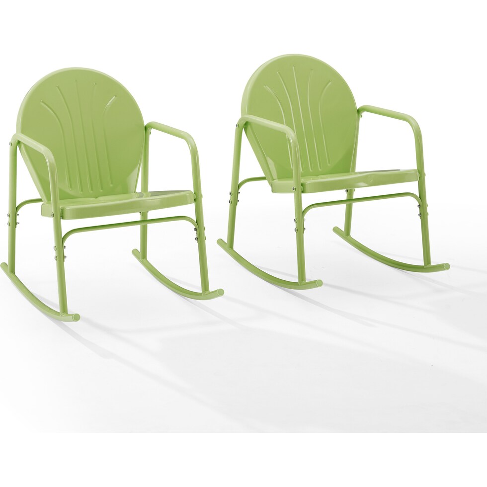 kona green outdoor chair set   