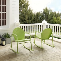 kona green outdoor chair set   