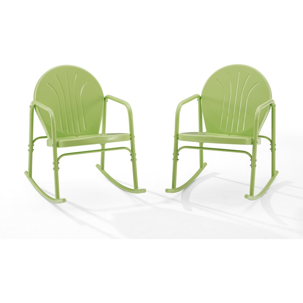 kona green outdoor chair set   