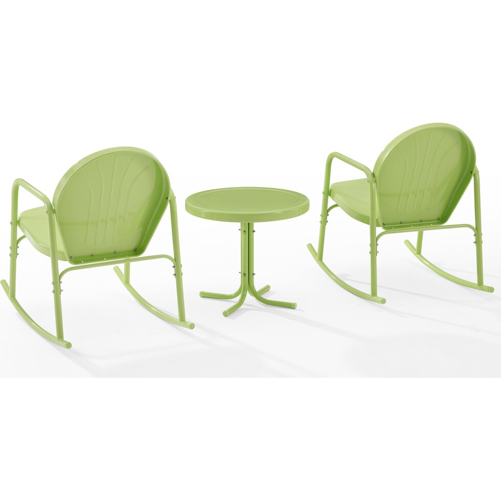 kona green outdoor chair set   