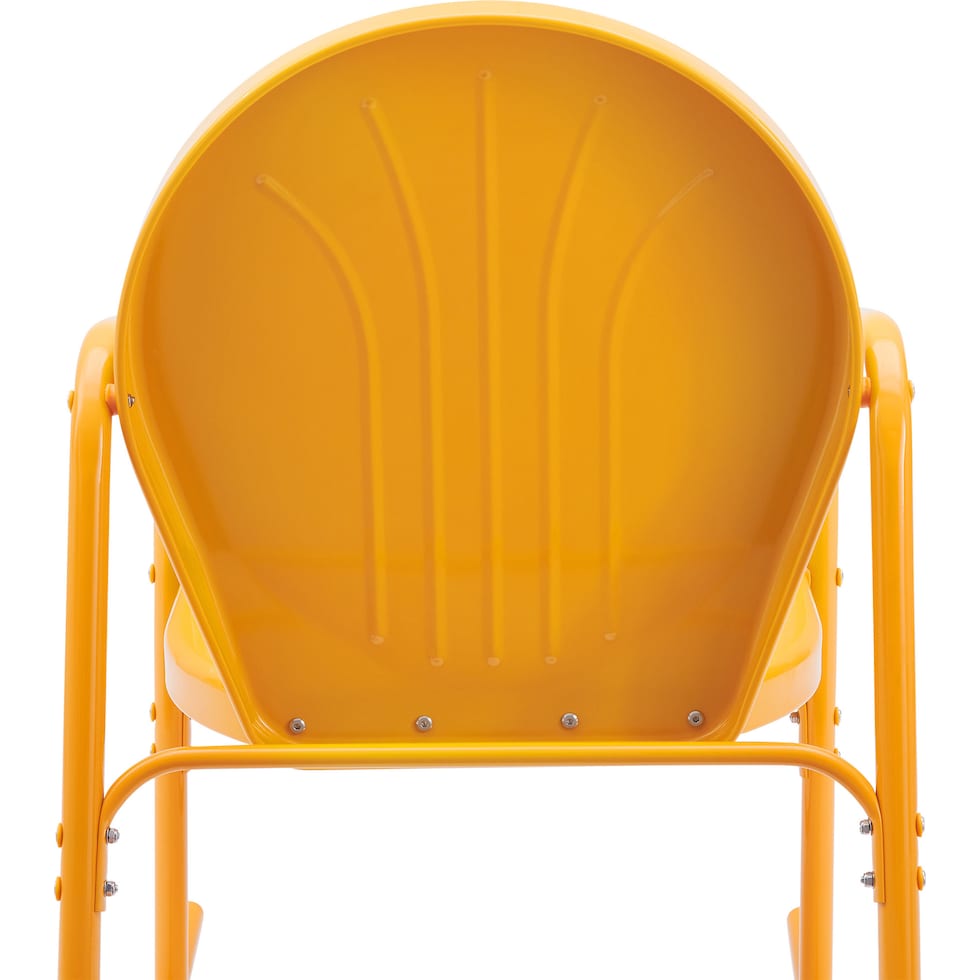 kona orange outdoor chair set   