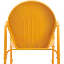 kona orange outdoor chair set   