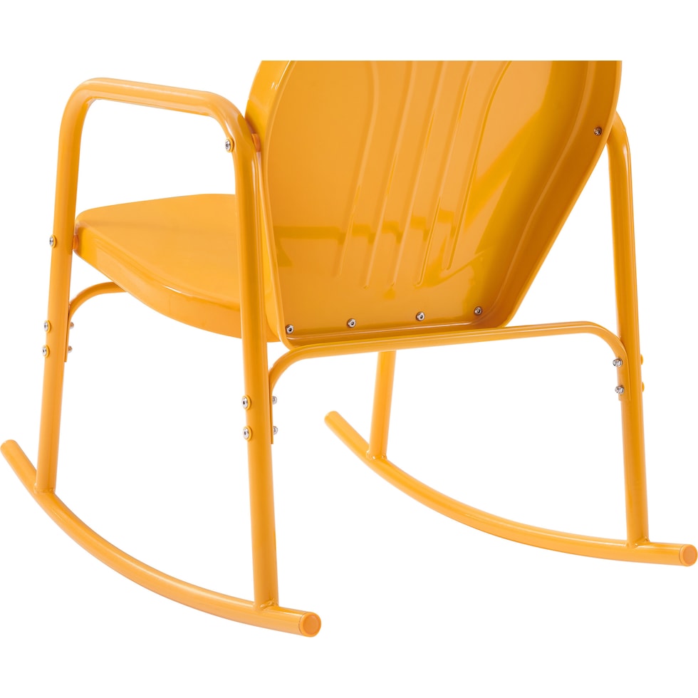 kona orange outdoor chair set   