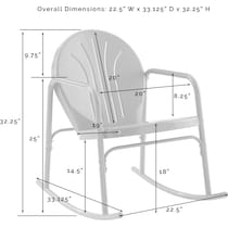 kona orange outdoor chair set   