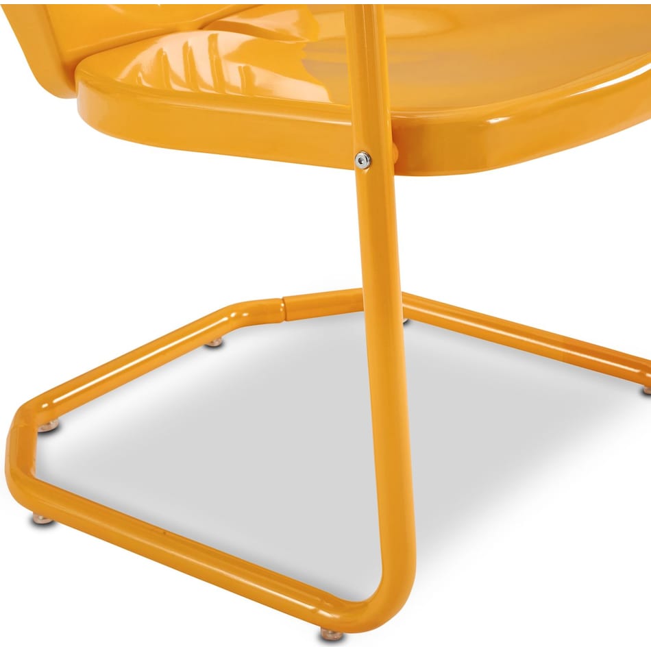 kona orange outdoor chair   
