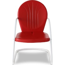 kona red outdoor chair   