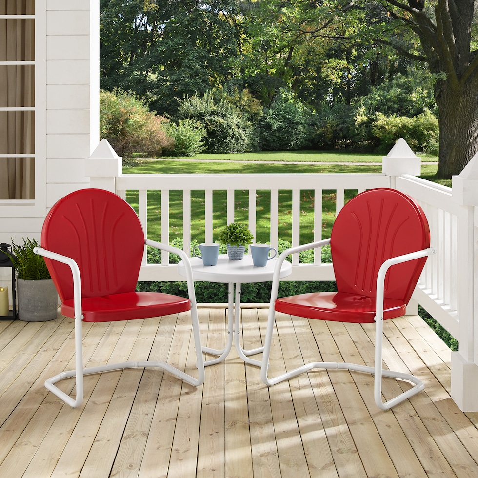 kona red outdoor dinette   